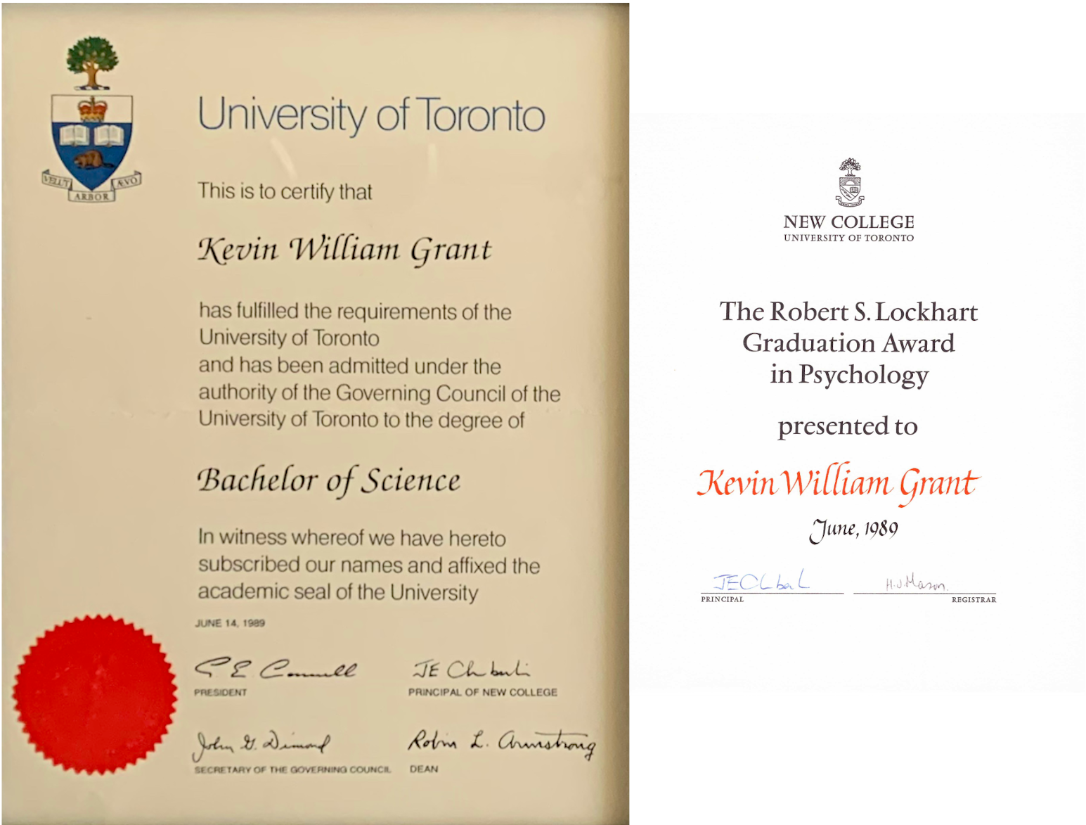 Graduation Certificate and Award Certificate