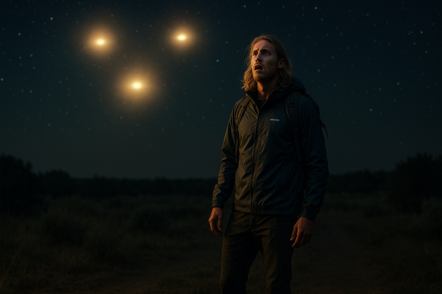 Man Seeing Lights